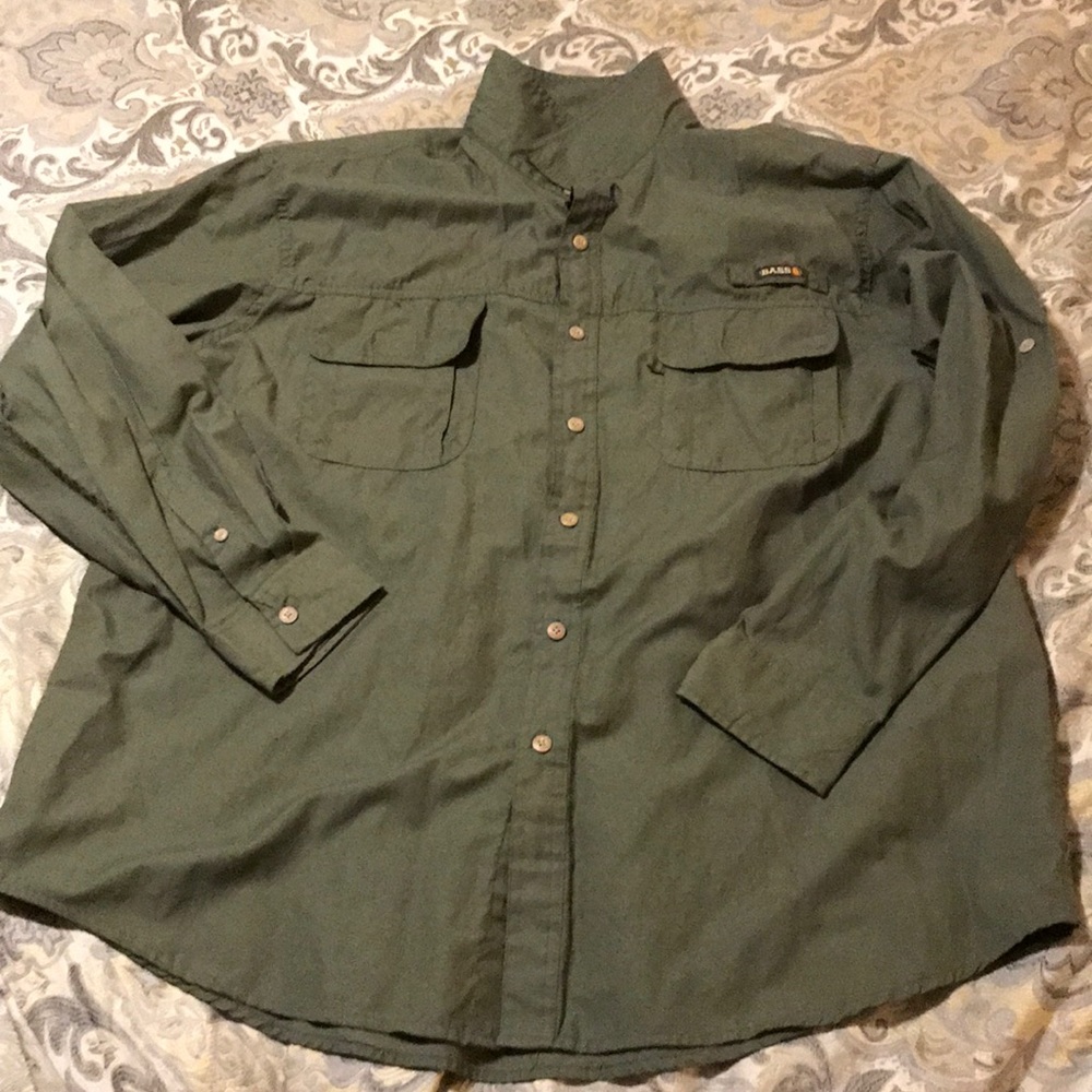 Mens Bass - Longsleeve button up shirt. 2XL